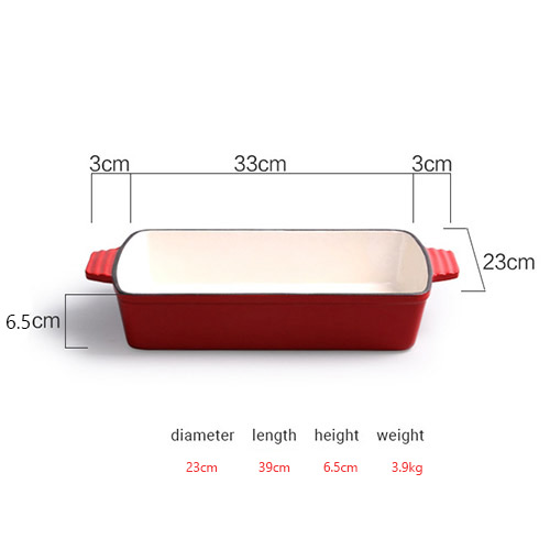 rectangular cast iron casserole dish wholesale