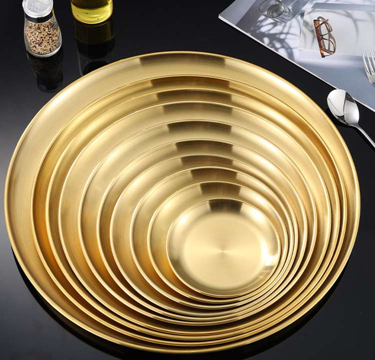 unbreakable stainless steel dinner plates bulk sale