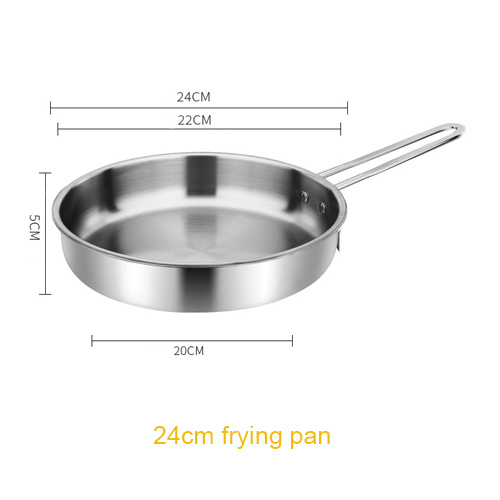 Oven Safe 24cm stainless steel frying pan
