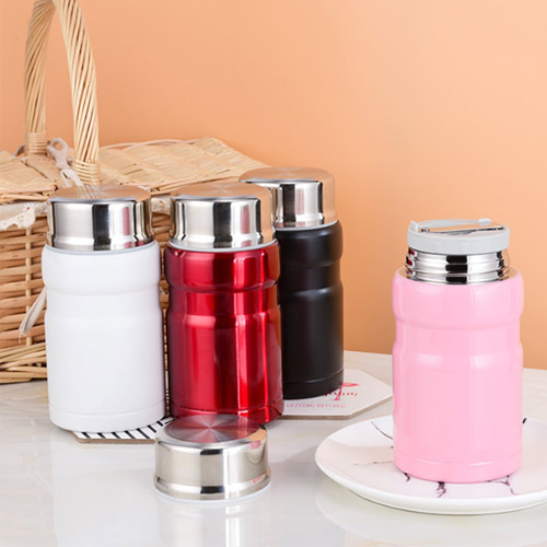 classic stainless steel jar with spoon