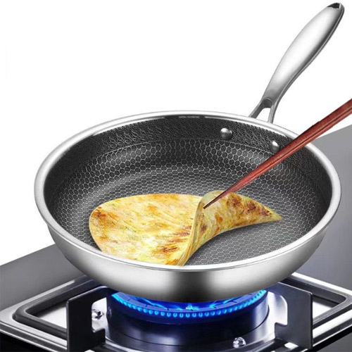 non-stick stainless steel frying pan