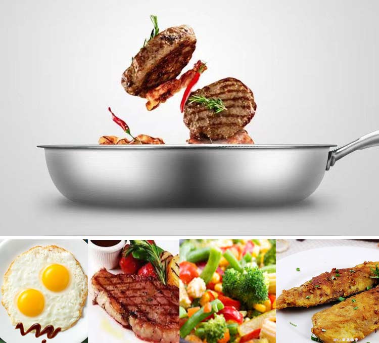 stainless steel frying pan wholesale supplier