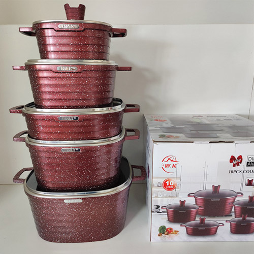 10-piece aluminium cookware set