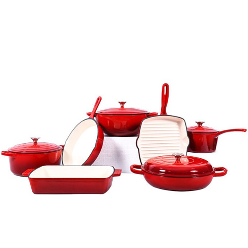 7-piece cast iron cookware