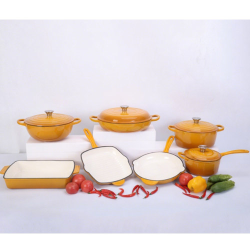 Premium enameled Dutch oven set
