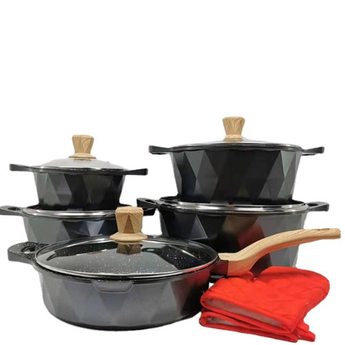 aluminum pots and pan casserole set