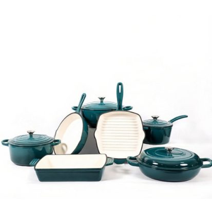 Oven-safe enamel cookware set