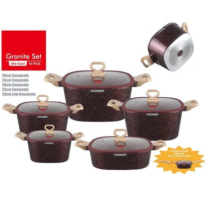 die cast aluminum Induction Cooking Set