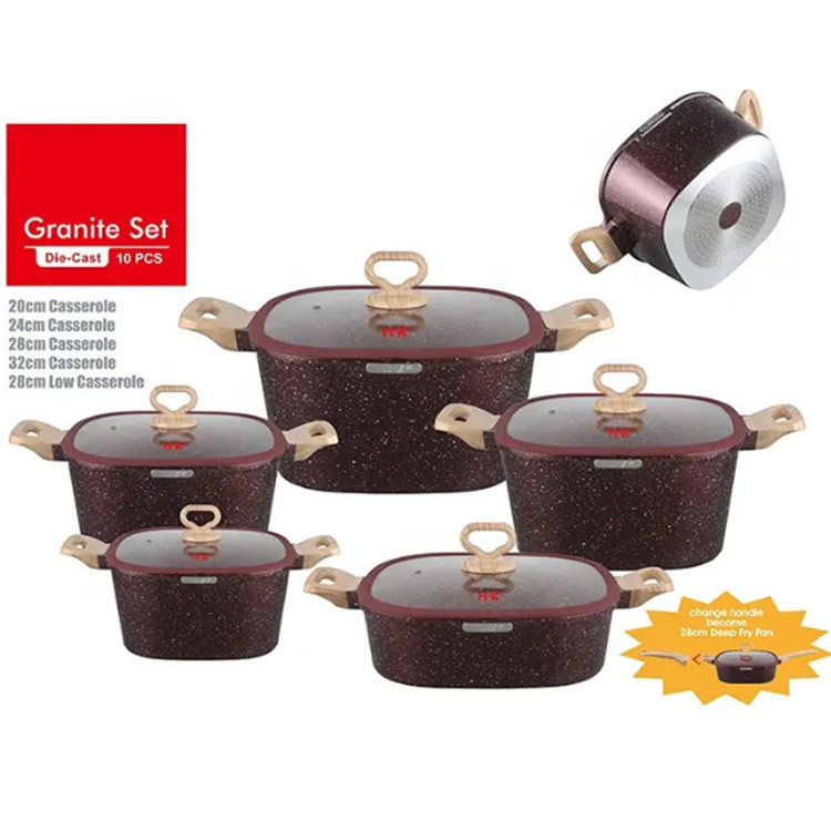 die cast aluminum Induction Cooking Set