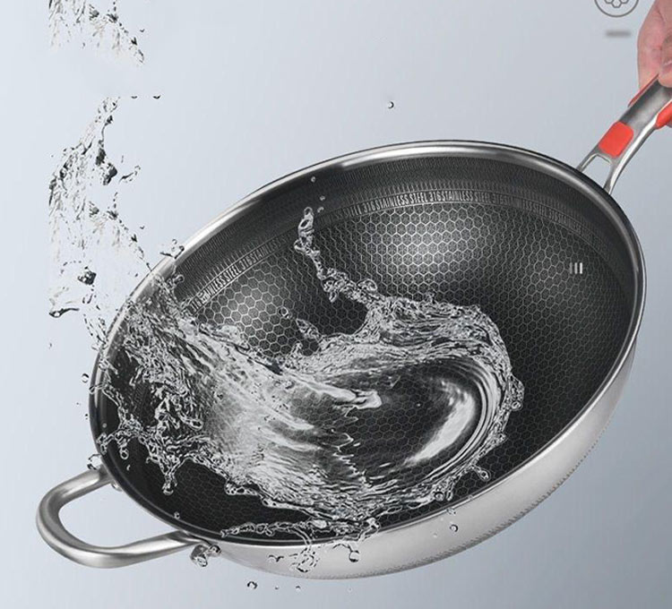 Disc-bottom 316 frying pan wholesale