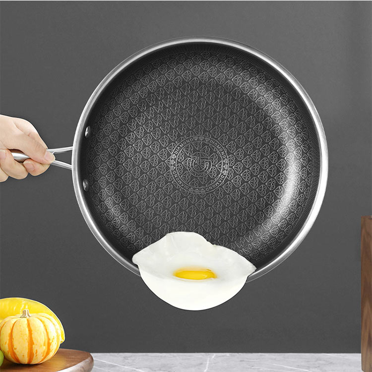 Institutional stainless pots and pans