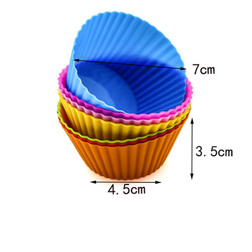 Reusable silicone baking cups
