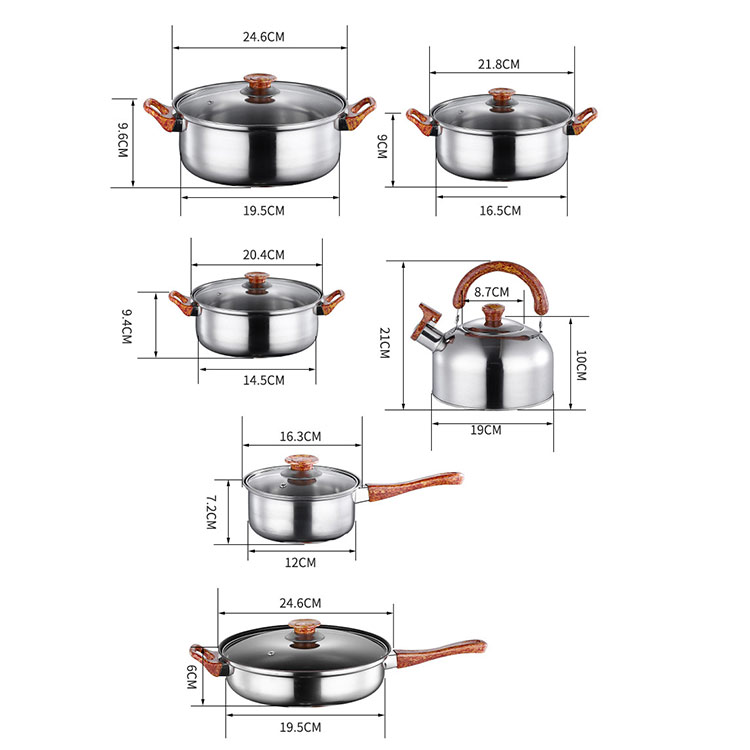 stainless steel pots and pans wholesale