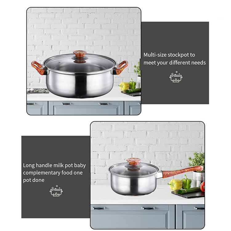 stainless steel cookware casserole pot