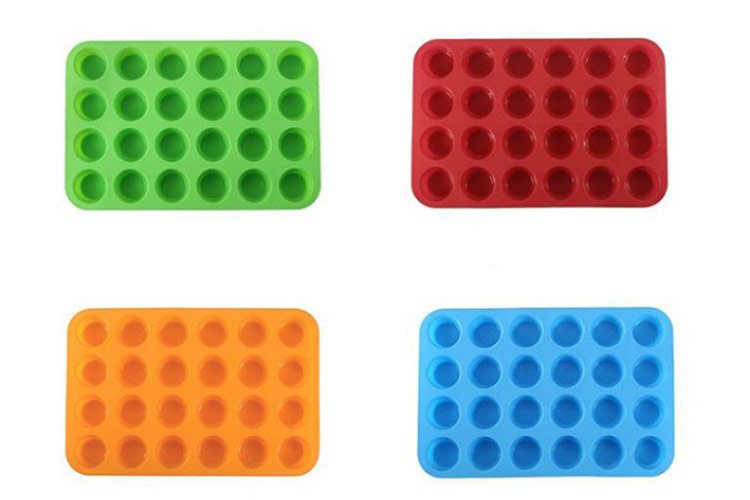 wholesale customize logo silicone muffin pan mould
