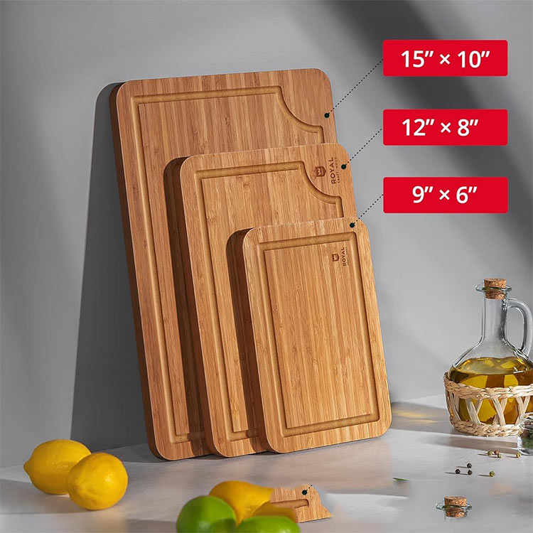 custom logo bamboo chopping board