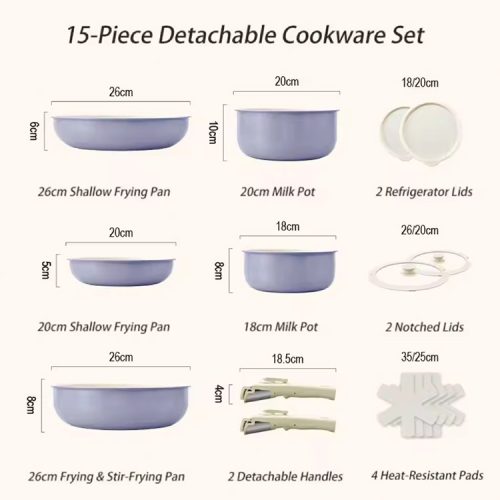 Granite Stackable Pots and Pans Set