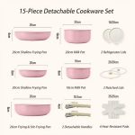 15pcs Aluminium Cookware Set