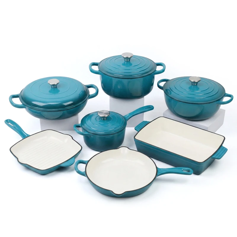 enamel pots and pans set