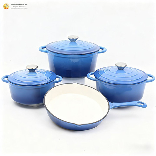 ceramic cast iron cookware set